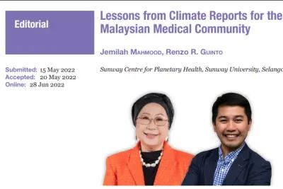 Lessons from Climate Reports for the Malaysian Medical Community