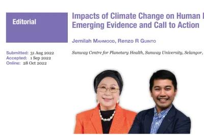 Impacts of Climate Change on Human Health: Emerging Evidence and Call to Action