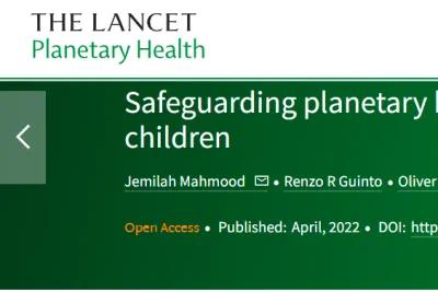 Safeguarding planetary health for southeast Asia's future children