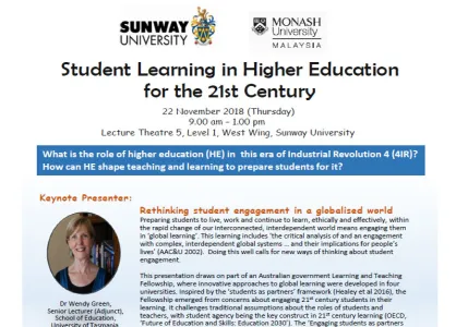 Student Learning in Higher Education for the 21st Century