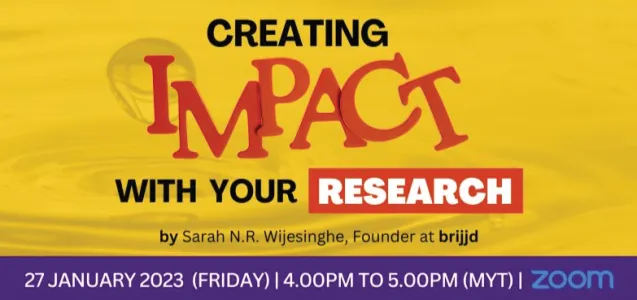 Creating Impact with Your Research