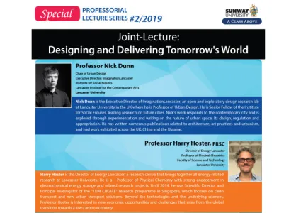 Joint-Lecture:  Designing and Delivering Tomorrow's World