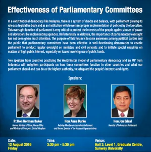 Effectiveness of Parliamentary Committees