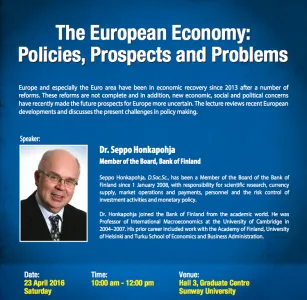 The European Economy: Policies, Prospects and Problems