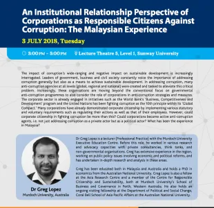 An Institutional Relationship Perspective of Corporations as Responsible Citizens Against Corruption: The Malaysian Experience