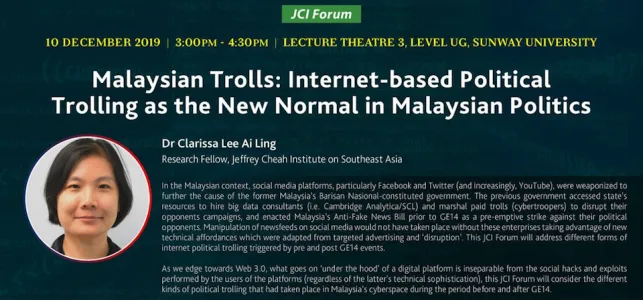 Malaysian Trolls: Internet-based Political Trolling as the New Normal in Malaysian Politics