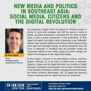 New Media and Politics in Southeast Asia: Social Media, Citizens and the Digital Revolution