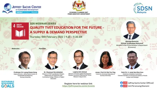 SDG Webinar Series: Quality TVET Education for the Future - A Supply &amp; Demand Perspective