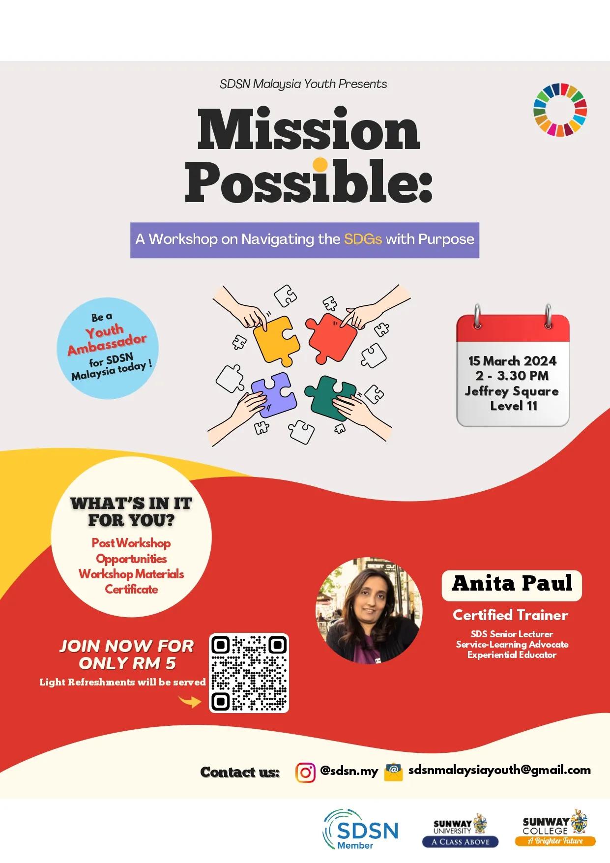 Mission Possible: A Workshop on Navigating the SDGs with Purpose