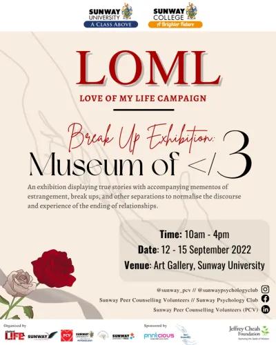 Break Up Exhibition (BUE) and Mind Matters talks happening 12-15 Sept
