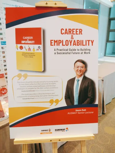 Ready to celebrate the book launch of “Career & Employability: A Practical Guide to Building a Successful Future at Work” by AUSMAT Senior Lecturer Mr Jason Soh