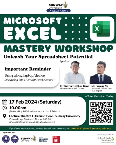 Microsoft Excel Mastery Workshop