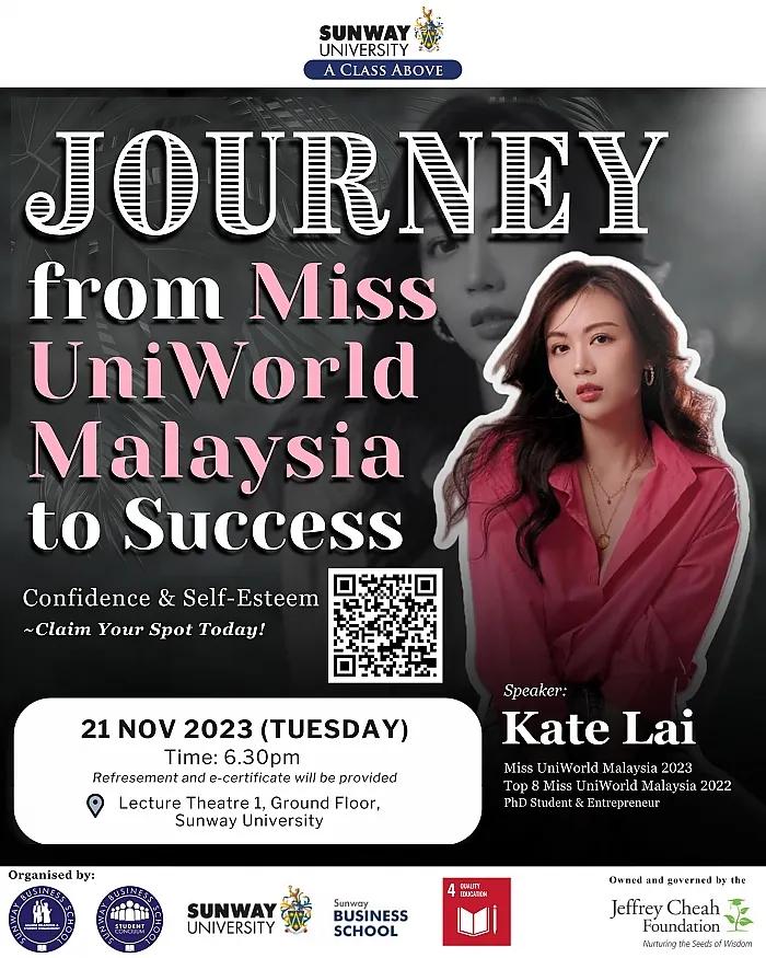 Journey from Miss UniWorld Malaysia to Success - Confidence &amp; Self-Esteem