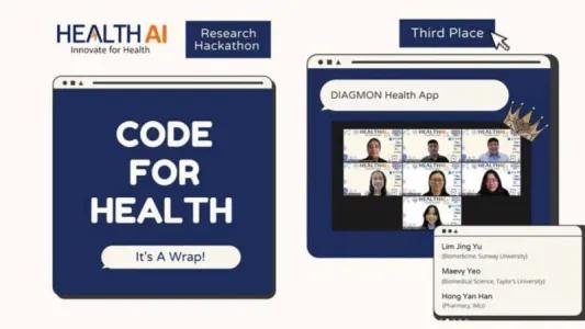 Lim Jing Yu Won Third Place at the Health AI: Innovate for Health Research Hackathon