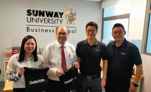 Representatives from Deloitte Visit Sunway University