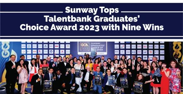 Sunway Tops Talentbank Graduates' Choice Award 2023 with Nine Wins