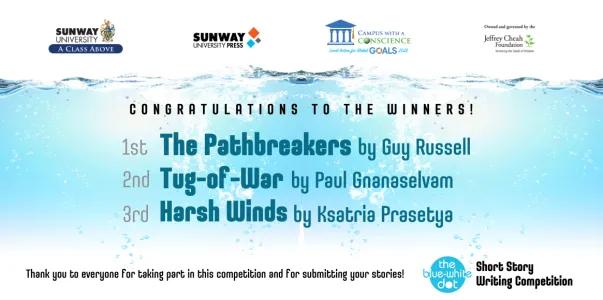 The Blue-White Dot Short Story Writing Competition Winners Announced!