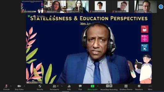 The 'Statelessness and Education Perspective' Webinar