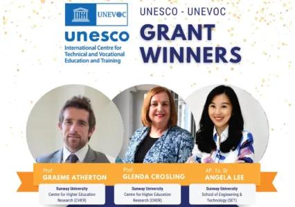 Sunway Researchers Win UNESCO-UNEVOC Grant Worth 23,000 Euros