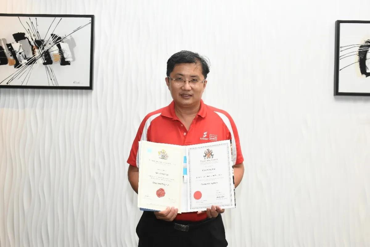 Associate Professor Dr Yap Kian Meng Successfully Registered as a Chartered Engineer (CEng) under Engineering Council, UK