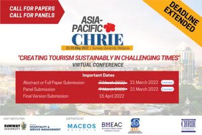  APacCHRIE Conference: Creating Tourism Sustainably in Challenging Times