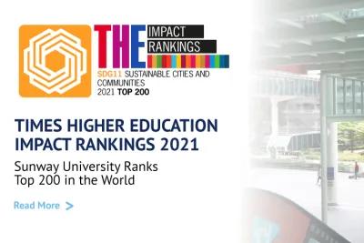 Sunway University Ranks as Highest Private Education Institution in Malaysia for Commitment Towards Sustainability