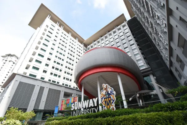 The University Foyer, viewed from Sunway College.